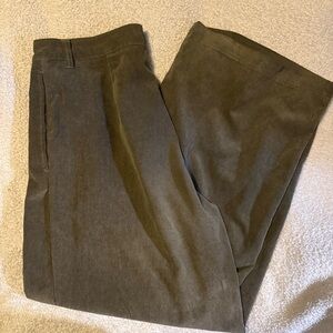 ASOS Olive Corduroy Wide-Leg Pants Size 12